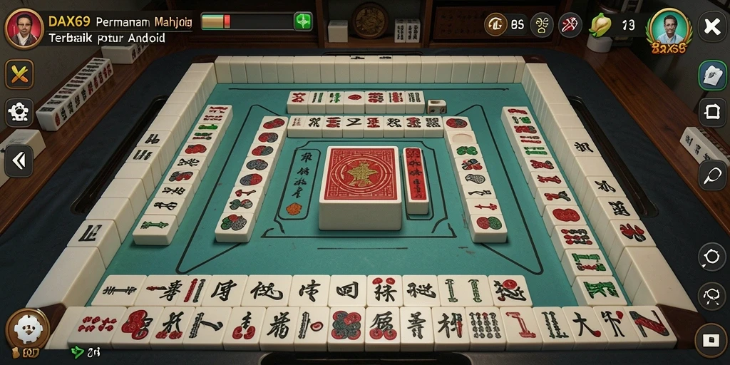 Tampilan gameplay utama DAX69 yang menampilkan pengalaman Mahjong yang seru.