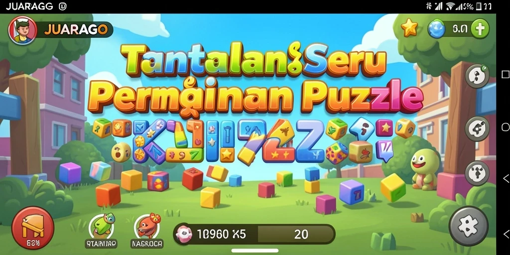Screenshot gameplay JUARAGO yang menampilkan tantangan Puzzle yang seru.