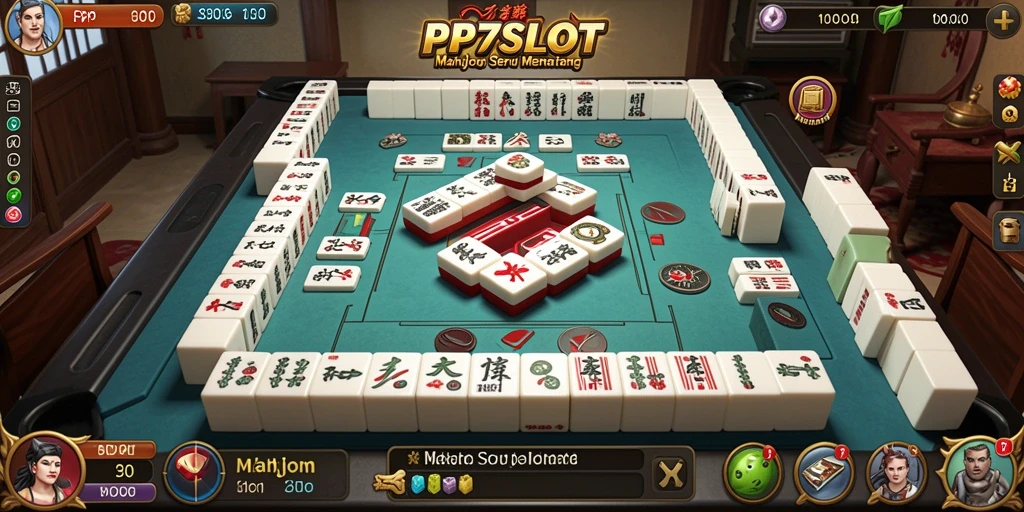 Tampilan gameplay Mahjong yang menarik di PP7SLOT.