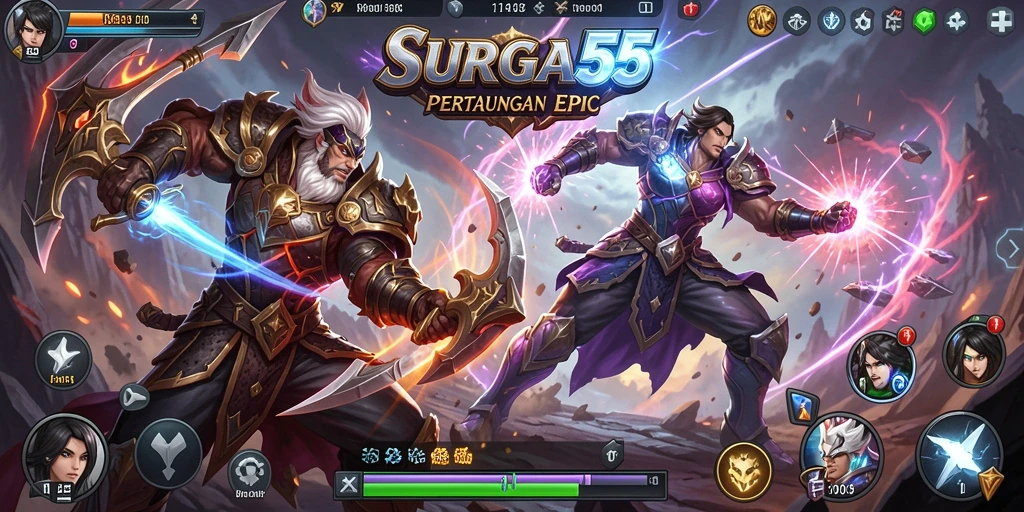 Tampilan menarik dari gameplay Fighting di SURGA55.