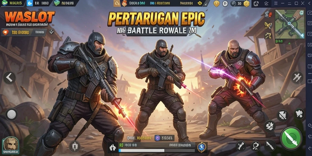 Gameplay menarik WASLOT dalam aksi Battle Royale.